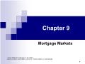 Chapter 9: Mortgage markets