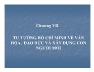 Chính trị học - Chương VII: Tư tưởng Hồ Chí Minh về văn hóa, đạo đức và xây dựng con người mới