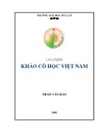 Giáo trình khảo cổ học Việt Nam