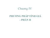 Kế toán chi phí - Chương IV: Phương pháp tính giá