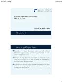 Kế toán, kiểm toán - Chapter 4: Learning objectives
