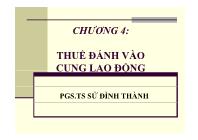 Kế toán, kiểm toán - Chương 4: Thuế đánh vào cung lao động