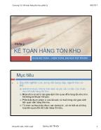 Kế toán tài chính 1 - Chương 3: Kế toán hàng tồn kho (phần 2)