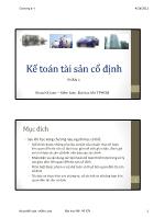 Kế toán tài chính 1 - Kế toán tài sản cố định (phần 1)