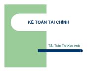 Kế toán tài chính - Chương 3: Đầu tư tài chính