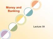 Ngân hàng tín dụng - Money and banking (lecture 39)