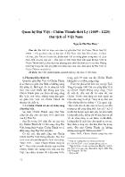Quan hệ Đại Việt - Chiêm Thành thời Lý (1009 - 1225) thư tịch cổ Việt Nam