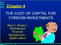 Quĩ đầu tư - Chapter 4: The cost of capital for foreign investments