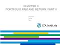 Quĩ đầu tư - Chapter 6: Portfolio risk and return: part II