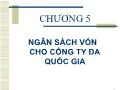Quĩ đầu tư - Chương 5: Ngân sách vốn cho công ty đa quốc gia
