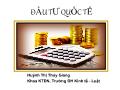 Quĩ đầu tư - Đầu tư quốc tế