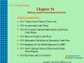 Tài chính doanh nghiệp - Chapter 10: Making capital investment decisions