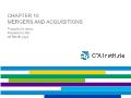 Tài chính doanh nghiệp - Chapter 10: Mergers and acquisitions