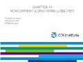 Tài chính doanh nghiệp - Chapter 10: Noncurrent (long - Term) liabilities