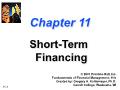 Tài chính doanh nghiệp - Chapter 11: Short - Term financing