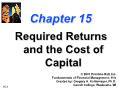 Tài chính doanh nghiệp - Chapter 15: Required returns and the cost of capital