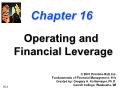 Tài chính doanh nghiệp - Chapter 16: Operating and financial leverage