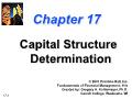 Tài chính doanh nghiệp - Chapter 17: Capital structure determination