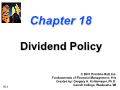 Tài chính doanh nghiệp - Chapter 18: Dividend policy