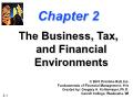 Tài chính doanh nghiệp - Chapter 2: The business, tax, and financial environments