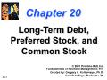 Tài chính doanh nghiệp - Chapter 20: Long - Term debt, preferred stock, and common stock