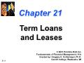 Tài chính doanh nghiệp - Chapter 21: Term loans and leases