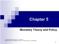 Tài chính doanh nghiệp - Chapter 5: Monetary theory and policy
