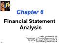 Tài chính doanh nghiệp - Chapter 6: Financial statement analysis