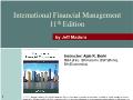 Tài chính doanh nghiệp - International financial markets