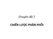 Tài chính ngân hàng - Chiến lược phân phối