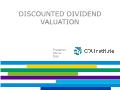 Tài chính ngân hàng - Discounted dividend valuation