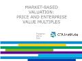 Tài chính ngân hàng - Market - Based valuation: Price and enterprise value multiples