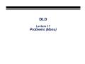 Digital Logic Design - Lecture 17: Problems (Mano)