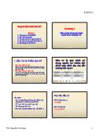 Bài giảng Hoạch định ngân sách vốn đầu tư - Chương 1: Tổng quan về hoạch định ngân sách vốn đầu tư - Nguyễn Kim Nam