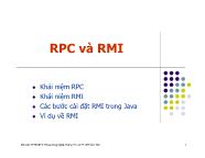 Bài giảng Lập trình mạng - RPC và RMI - Đại học Cần Thơ