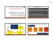 Bài giảng Markering căn bản - Chương 2: Hoạch địch chiến lược Marketing - ĐH Mở TP. HCM
