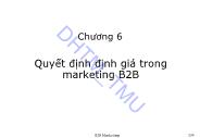 Bài giảng Marketing B2B - Chương 6: Quyết định định giá trong Marketing B2B