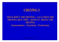 Bài giảng Marketing - Chương 5: Thị trường