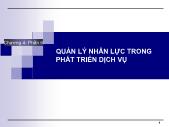 Bài giảng Marketing Dịch vụ - Chương 4 - Phần 6: Quản lý nhân lực trong phát triển dịch vụ