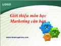 Bài giảng môn Marketing căn bản - Chương 1: Khái quát về Marketing