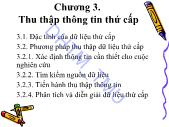 Bài giảng Nghiên cứu Marketing - Chương 3 Thu thập thông tin thứ cấp - ĐH Thương Mại