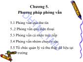 Bài giảng Nghiên cứu Marketing  - Chương 5 Phương pháp phỏng vấn - ĐH Thương Mại