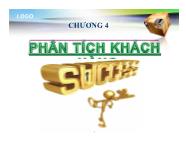 Bài giảng Quản trị bán hàng - Chương 4: Phân tích khách - Nguyễn Khánh Trung