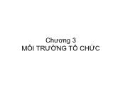 Bài giảng Quản trị học - Chương 3: Môi trường tổ chức - Đoàn Gia Dũng