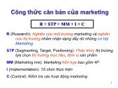 Bài giảng Quản trị Marketing - Chuyên đề 2: Research