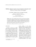 Building a Survey Tool to Assess Consumers’ Perception and Behavior Towards Green Consumption - Vũ Anh Dũng