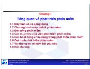 Các mẫu thiết kế hướng đối tượng - Chương 1: Tổng quan về phát triển phần mềm - Đại học Bách Khoa TP HCM