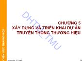 Chiến lược thương hiệu - Chương 5: Xây dựng và triển khai dự án truyền thông thương hiệu