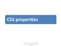 CSS properties