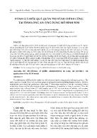 Đánh giá hiệu quả quản trị hành chính công tại tỉnh Long An: Ứng dụng mô hình Sem - Nguyễn Kim Phước